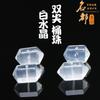 Mingdu Cristal Cristal Blanco Natural Doble Punta Tallado Cuentas Barril Cristal Blanco Corte Diamante Cuentas Venta al por Mayor