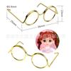 Accesorios para Muñeca de Bolsillo Gafas Pequeñas Muñeca BJD Gafas Pequeñas Juguete DIY Ácido Hialurónico Cibernético Rojo Pato Accesorios para Gafas