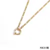 Moda Europea y Americana Nicho Cadena Sencilla Hueso de Serpiente Joyería DIY Acero Inoxidable Oro de 18K Hebilla de Tirachinas Engrapadora Cadena para Clavícula