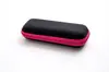 Estuche rectangular de moda para gafas, Estuche negro para gafas de sol, Estuche para gafas con tapa abatible y cremallera