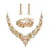 Joias Joias Femininas Colar Brincos Pulseira Conjunto de Joias Moda Banquete de Casamento Joias de Exportação de Alto Padrão