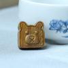 Escultura de Sândalo Urso de Desenho Animado Fofo Biscoito DIY Wen Brincar Contas de Buda Acessórios de Joia Corrente de Celular Pingente de Bolsa