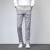 Pantalones Casuales de Negocios para Hombre de Algodón Puro, Pierna Recta, Holgados, Elásticos, Cómodos, Modernos y Versátiles para Hombre, Nueva Colección Primavera 2026