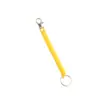 Llavero de resorte retráctil multicolor, llavero con cordón de honda de plástico, cordón anti-pérdida para control de acceso de credencial de trabajo, colgante portátil
