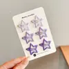 Pinzas para el pelo de estrella de cinco puntas de colores dulces para niñas, Pasadores para el pelo para niñas, Pinzas para el pelo para la parte trasera de la cabeza, Accesorios para el pelo