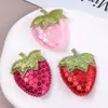 Tela de Lentejuelas Versátil Linda y Creativa Fresa Grande DIY Pasador para el Cabello Accesorio para el Cabello Broche Accesorios de Joyería Venta al por Mayor