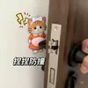 Shiba Inu 3D Manija de Puerta Pegatina Anticolisión Tope de Puerta Almohadilla Amortiguadora Silenciosa Juguete Creativo de Descompresión para Apretar Barriga Grande Anticolisión