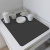 Venta al por mayor de tapete de drenaje de encimera de cocina de color sólido, tapete aislante de diatomeas para mesa de comedor, tapete absorbente de aceite antideslizante para mesa de bar