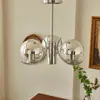 Bauhaus Medieval de Gama Alta Era Espacial Candelabro Plata Moderno Sala de Estar Dormitorio Comedor Estudio Lámparas de Diseñador