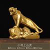 Adorno de Tigre, Tigre de Cobre Rugiendo sobre Montañas y Ríos, Tigre del Zodiaco, Tigre Trepando la Montaña, Tigre de la Fortuna, Tigre de la Riqueza, Decoración para Oficina en Casa