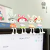 Muñeca Sólida de PVC Conejo de Dibujos Animados Micro Paisaje Escritorio Coche Pequeños Adornos DIY Suculenta Decoración de Jardinería Paisajismo