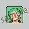 Imán de Refrigerador de Acrílico One Piece Versión Q Dibujos Animados Anime Lindo Periférico Elegante Periférico Imán de Refrigerador Luffy Zoro