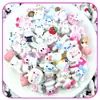Parche de Accesorios de Resina de Dibujos Animados para Bricolaje, Pegamento en Crema, Paquete de Materiales para Fundas de Teléfono Móvil y Joyería, Pato de Goma Mixto, Pinza para el Cabello Infantil