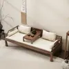 Estética de la Dinastía Song Madera Maciza Cama Arhat Sala de Té Nuevo Estilo Chino Zen Silla de Concubina Sala de Estar del Hogar Apartamento Pequeño Sillón