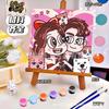 20*20 Desenho Animado Pintura a Óleo Digital DIY Colorir Pintura Decorativa Genshin Flor Pintura a Óleo Pintura a Óleo Digital Infantil Atacado