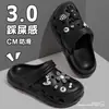 Zapatos Croc Populares Verano 2025 Zapatos Croc de Punta Cerrada para Mujer, Antideslizantes, Duraderos de EVA, Adecuados para Uso en Casa y al Aire Libre, para Hombres y Parejas