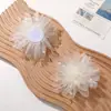 Estilo Retro de Hong Kong Elegante Hilo de Malla Perla de Imitación Camelia Broche Pin de Tiburón Hecho a Mano DIY Accesorios para Ropa