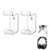 Soporte de Control Transparente Acrílico Montado en Pared Transfronterizo, Soporte de Pantalla para Mando de Video, Soporte para Mando de Juego y Auriculares