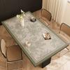 Mantel de Mesa para Comedor de Atmósfera de Alto Grado Estilo Americano Mantel de Mesa de Cuero Impermeable y a Prueba de Aceite para el Hogar Tapete Antideslizante para Escritorio de Mesa de Café Rectangular