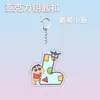 Cadena de Teléfono Móvil de Acrílico con Letra de Crayon Shin-Chan Colgante Lindo Joyería para Estudiantes Colgante para Mochila Escolar Regalo