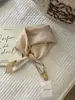 Algodón suave y lino transpirable aptos para la piel protección para el cuello cuadrado pequeño punto de ola flor de anacardo turbante exportación coreana bufanda individual bufanda de seda damas