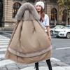 2024 Novo Inverno Algodão Outerwear Comprimento Médio Forro Removível Uma Peça Três Usos Parka Jaqueta Algodão Feminina