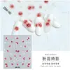 Novos Adesivos de Unha Jelly para Nail Art DIY Borboleta Branca Pequenos Adesivos Coração com Folha de Ouro em Relevo Adesivos para Unhas