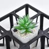 Soporte para Maceta de Balcón Soporte para Flores Bandeja 5 Macetas Cuadradas 12 Agujeros Soporte Pequeño Raíz Anti-Pudrición Estilo Chino Nuevo Maceta para Suculentas