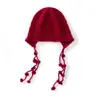 Modioso Sombrero de Cachemira de Punto Hueco para Mujer, Cálido Sombrero de Ganchillo Hecho a Mano, Nuevo Turbante de Color Sólido Otoño/Invierno con Protección para los Oídos