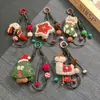 Colgantes para Teléfono Móvil Serie Navideña, Colgantes para Equipaje, Cadenas para Teléfono Móvil con Cuentas Serie Navideña Transfronteriza, Muñecos de Peluche de Dibujos Animados