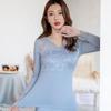 Conjunto de Roupas de Outono e Calças Longas 95% Algodão, Lingerie Feminina, Roupas Íntimas para Alunos do Ensino Médio, Suéteres Finos de Algodão, Pijamas, Confortável no Outono e Inverno