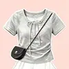 2026 Moda Niñas Verano Nuevo Conjunto Estilo Princesa Estilo Coreano Top para Niños Medianos y Mayores Dulce Falda de Pastel Conjunto de Dos Piezas