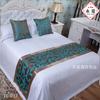 Bandera de Cama, Toalla de Mesita de Noche, Ropa de Cama de Hotel, Lujo de Hotel B&B Algodón y Lino Cama con Manta de Cama de Lujo Accesible, Alfombrilla Cubre Cama, Shihua