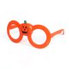 Óculos de abóbora e morcego para adultos e crianças armação completa retrô armação de óculos redonda sem lentes armação de óculos pequena para olhar o rosto Halloween