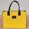 Patrón de Bolsa de Fieltro Impresión Personalizada Estudiante Celebridad de Internet Logo de Empresa Bolso al por Mayor Bolso de Mano de Fieltro