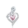 Mais Vendido Transfronteiriço 12 Tipos de Pingentes de Flor Rosa Diamante Coração Formato Moda Europeia e Americana Colares Femininos Presente Dia das Mães