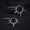Pendientes de aro nasal con personalidad de acero inoxidable 316 transfronterizos, serie cono puntiagudo, joyería para perforación corporal humana, fabricantes de anillos cerrados en stock
