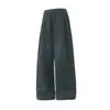 Pantalones de chándal gruesos plisados 3D para hombre, nuevo estilo otoño e invierno, corte holgado con efecto de caída, pantalones casuales, marca de moda, pantalones largos rectos holgados texturizados