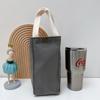Funda protectora para termo de lona con diseño de lunares, universal, para tetera, taza de té con leche, bolsa portátil