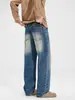 Ropa para Hombre Maple House / Nueva Colección Primavera/Otoño 2026: Clásico Americano, Versátil, Jeans Rectos de Caída Suelta, Pantalones Largos de Pierna Ancha para Hombre