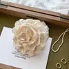 Corea del Sur Caro Mismo Estilo Rosa Anillo para el Pelo de Intestino Grande Mujeres Sensación de Alta Gama Marubeni Cabeza 2025 Nuevo Accesorios para el Pelo de la Parte Trasera de la Cabeza Tocado