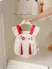 Roupas de bebê estilo chinês macacão de verão bebê de um ano menina Hanfu estilo chinês macacão de escalada para recém-nascido lua cheia