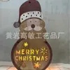 Suministro de Varios Artesanías de Decoración para el Hogar de Madera Regalo Forma de Árbol de Navidad Luz LED Calendario Adorno de Escritorio