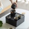 Caja de almacenamiento para juego de té de viaje al aire libre, bolso, tetera, taza, coche, juego de té de Kung Fu, caja de regalo, regalo de empresa