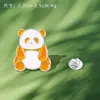 Broche Panda Estilo Chino Lindo Animal Insignia para Bolsa Ropa Accesorios para Bolsa Bambú Panda Gigante Cadena Pin de Solapa