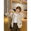 Oso Pequeño Ropa de Abrigo Otoño e Invierno Suéter de Manga Larga Ropa de Abrigo para Mujer Cárdigan Pequeño Chaqueta Tejida Fina de Nuevo Estilo