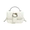 Bolso de hombro con herrajes de cabeza de gato lindo transfronterizo 2026 nuevo bolso cruzado versátil de moda bolso de hombro elegante para el trabajo