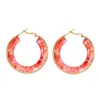 Aretes de Acero Inoxidable Gota de Ojo de Gato, Lujo Ligero, Gama Alta, Aretes Exagerados, Aretes de Moño Grande Retro a la Moda para Mujer