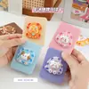 Venda Direta da Fábrica Desenho Animado Animal Fofo Queijo Tampa Flip Pequeno Espelho Portátil Dobrável Espelho de Maquiagem para Meninas