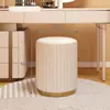 Taburete de Maquillaje, Taburete Redondo de Lujo Ligero, Silla para Dormitorio, Banco de Almacenamiento Moderno, Taburete de Sofá, Taburete para Tocador, Silla Pequeña de Maquillaje